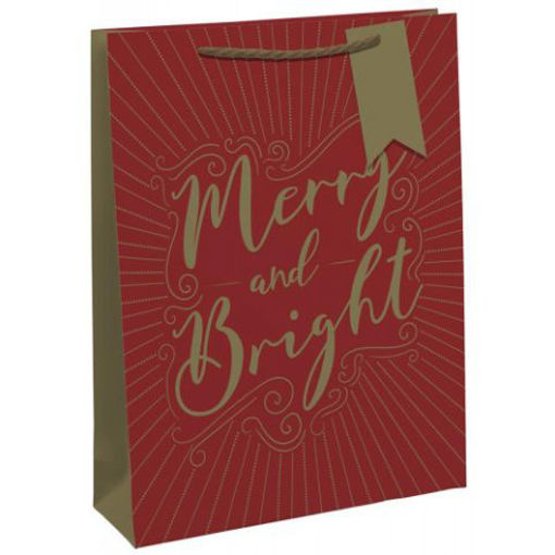 Picture of MERRY & BRIGHT GIFT BAG BOTTLE